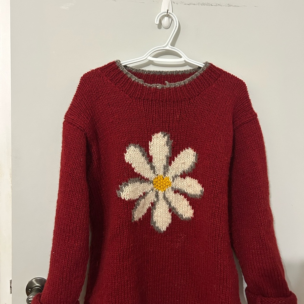 Pachamama Floral Knit Sweater